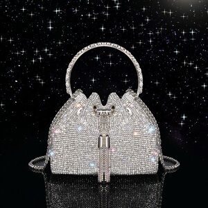 Women Rhinestone handbag party bag crossbody New